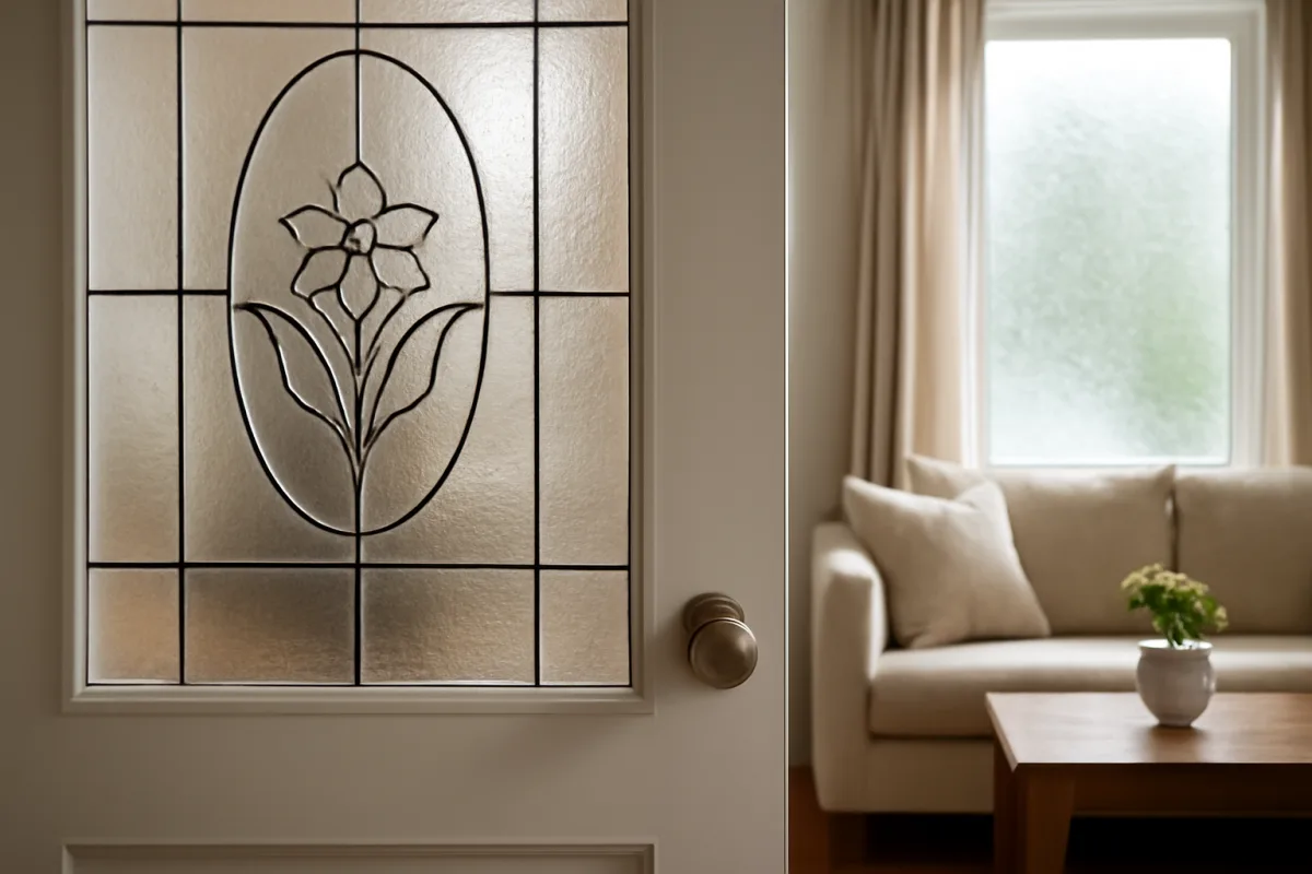 Vetri decorati artigianali per porte interne: aumenta la privacy senza rinunciare alla bellezza